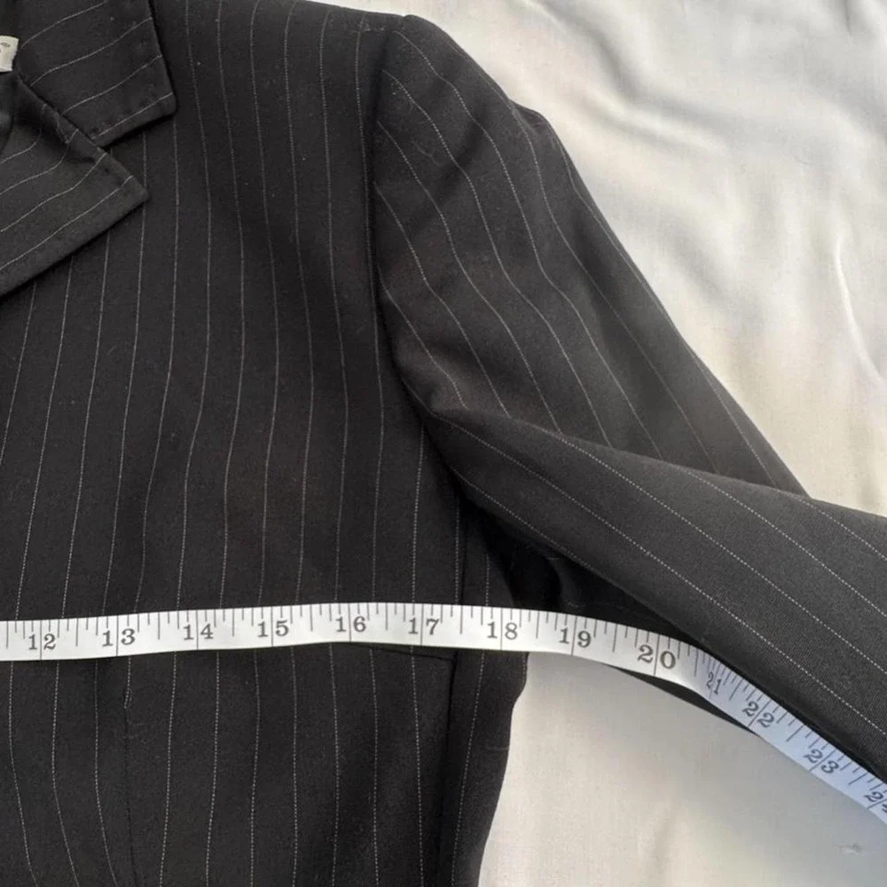 Vintage Dolce and Gabbana 6-button pinstripe blazer